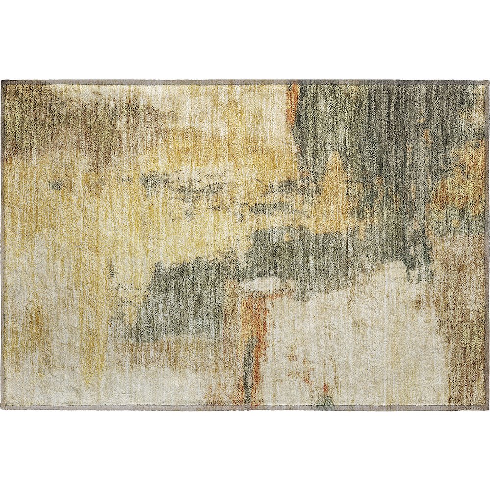 Premium Machine Washable Mayfield AMF1068 Sage 1'8" x 2'6" Rug. Picture 1