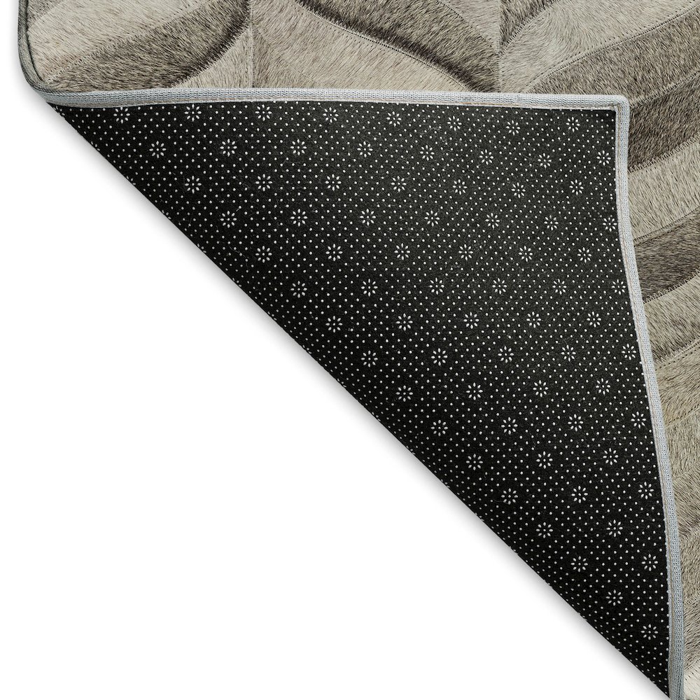 Premium Machine Washable Mayfield  Gray 1'8" x 2'6" Rug. Picture 2