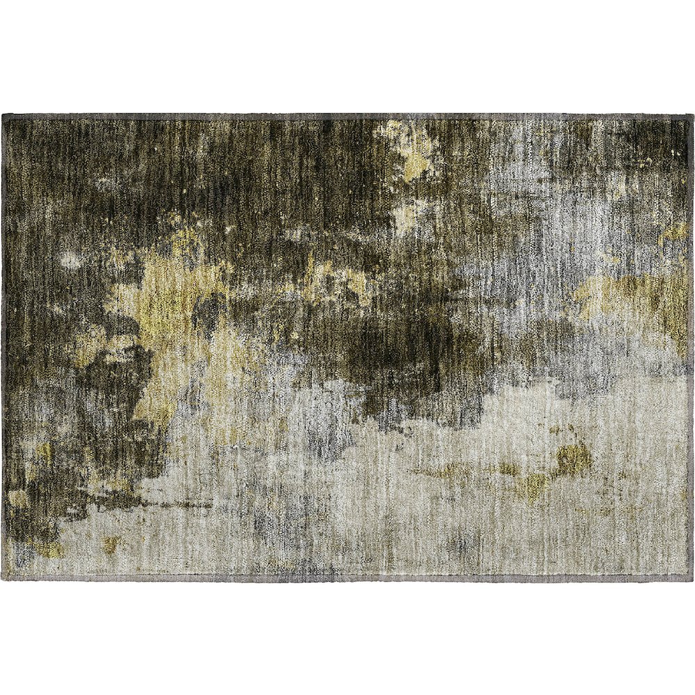 Premium Machine Washable Mayfield AMF1072 Brown 1'8" x 2'6" Rug. Picture 1