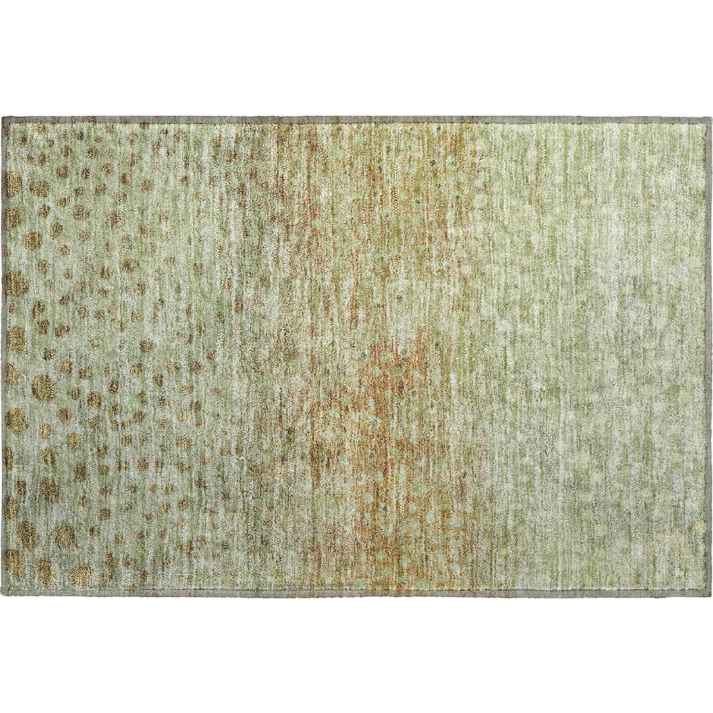 Premium Machine Washable Mayfield AMF1074 Aloe 1'8" x 2'6" Rug. Picture 1