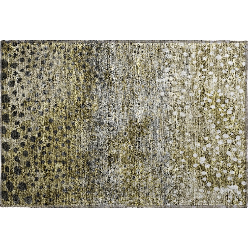 Premium Machine Washable Mayfield AMF1074 Brown 1'8" x 2'6" Rug. Picture 1