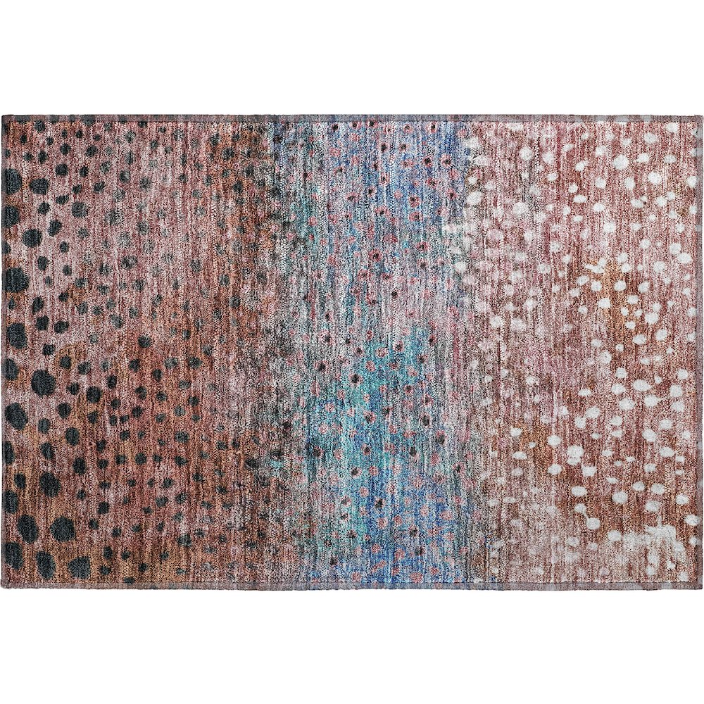 Premium Machine Washable Mayfield AMF1074 Paprika 1'8" x 2'6" Rug. Picture 1