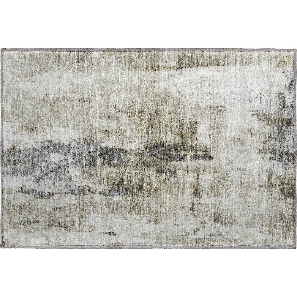 Premium Machine Washable Mayfield AMF1076 Taupe 1'8" x 2'6" Rug. Picture 1