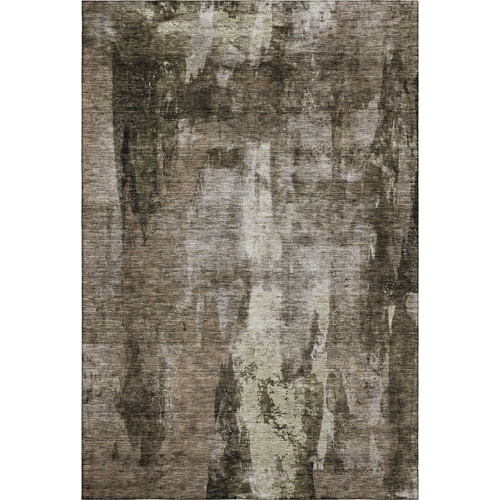 Premium Machine Washable Mayfield AMF1077 Brown 2'6" x 3'10" Rug. Picture 1