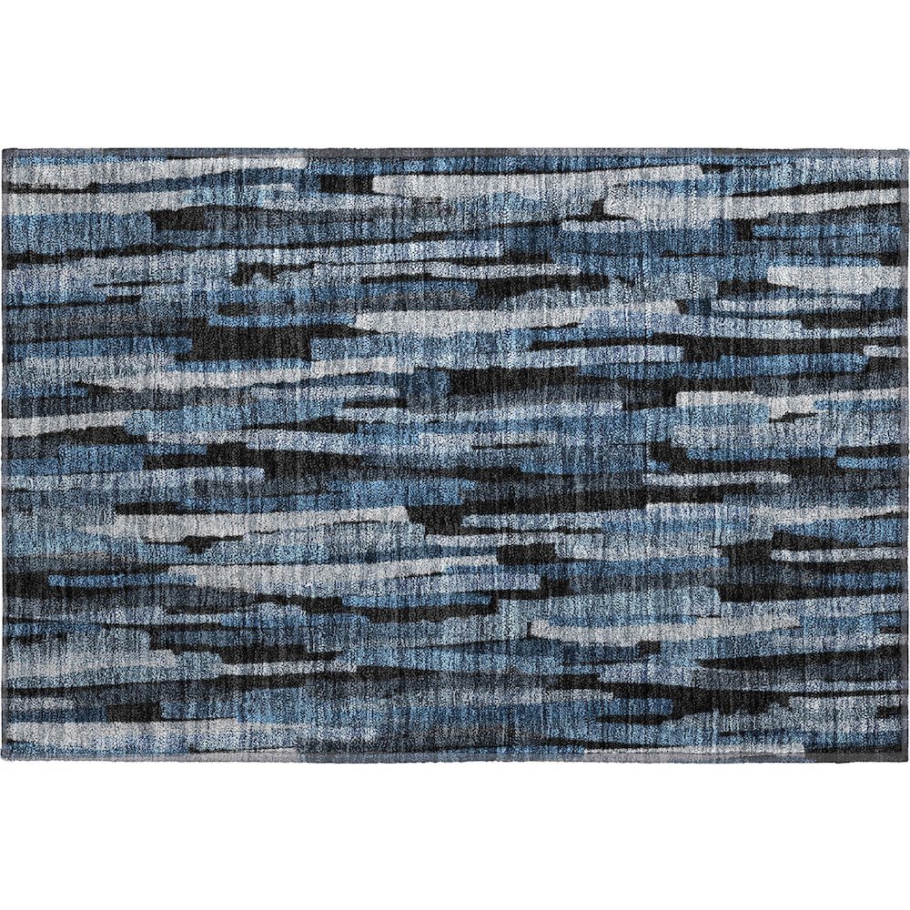 Premium Machine Washable Mayfield AMF1079 Blue 1'8" x 2'6" Rug. Picture 1
