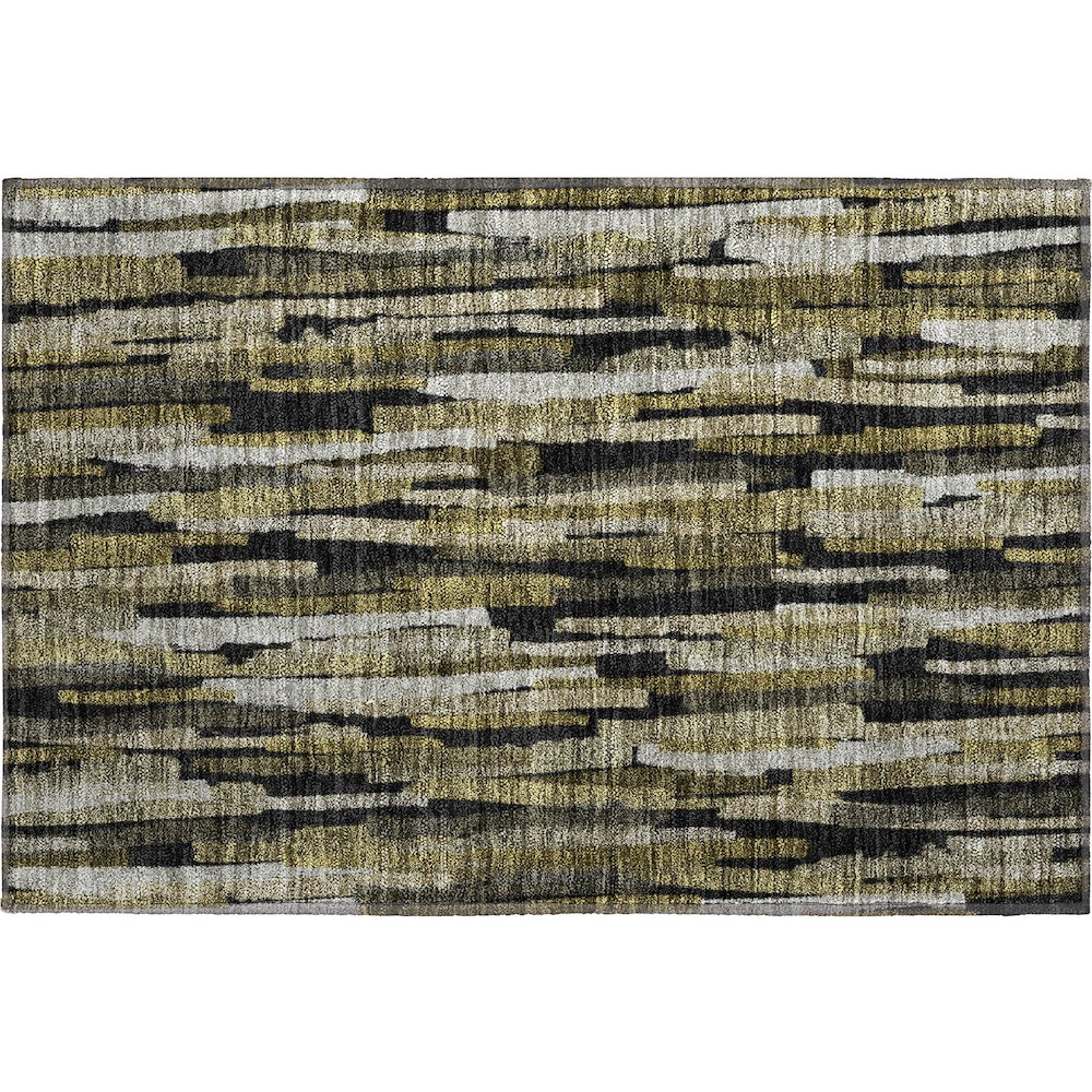 Premium Machine Washable Mayfield AMF1079 Brown 1'8" x 2'6" Rug. Picture 1