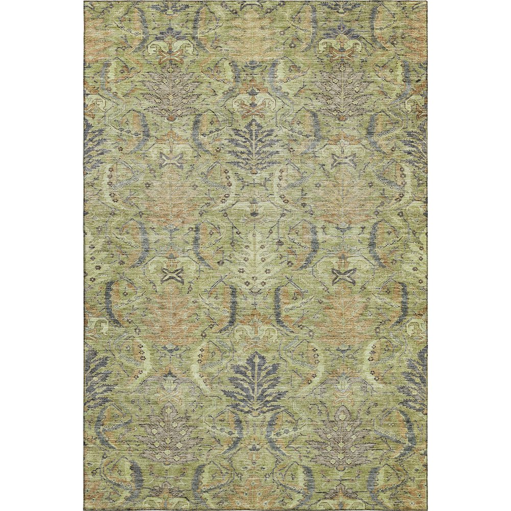 Premium Machine Washable Mayfield AMF1082 Aloe 2'6" x 3'10" Rug. Picture 1