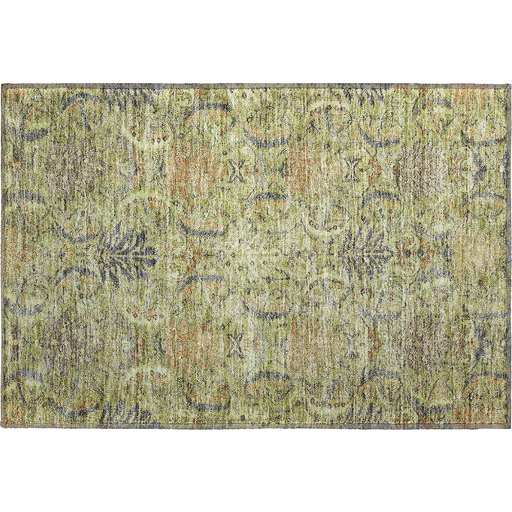 Premium Machine Washable Mayfield AMF1082 Aloe 1'8" x 2'6" Rug. Picture 1