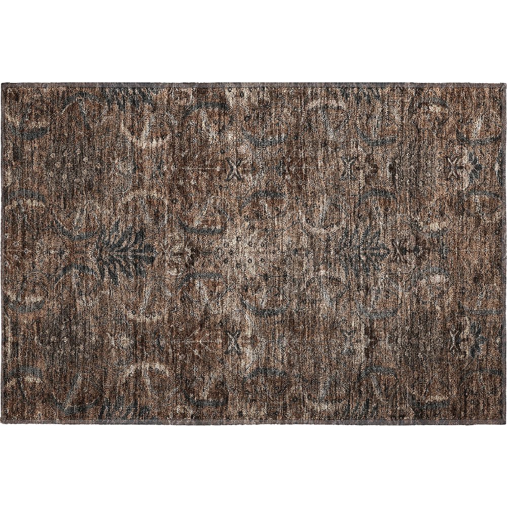 Premium Machine Washable Mayfield AMF1082 Fudge 1'8" x 2'6" Rug. Picture 1