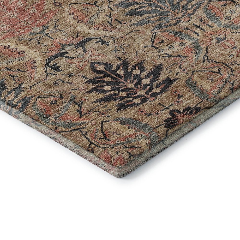 Premium Machine Washable Mayfield AMF1082 Khaki 1'8" x 2'6" Rug. Picture 3