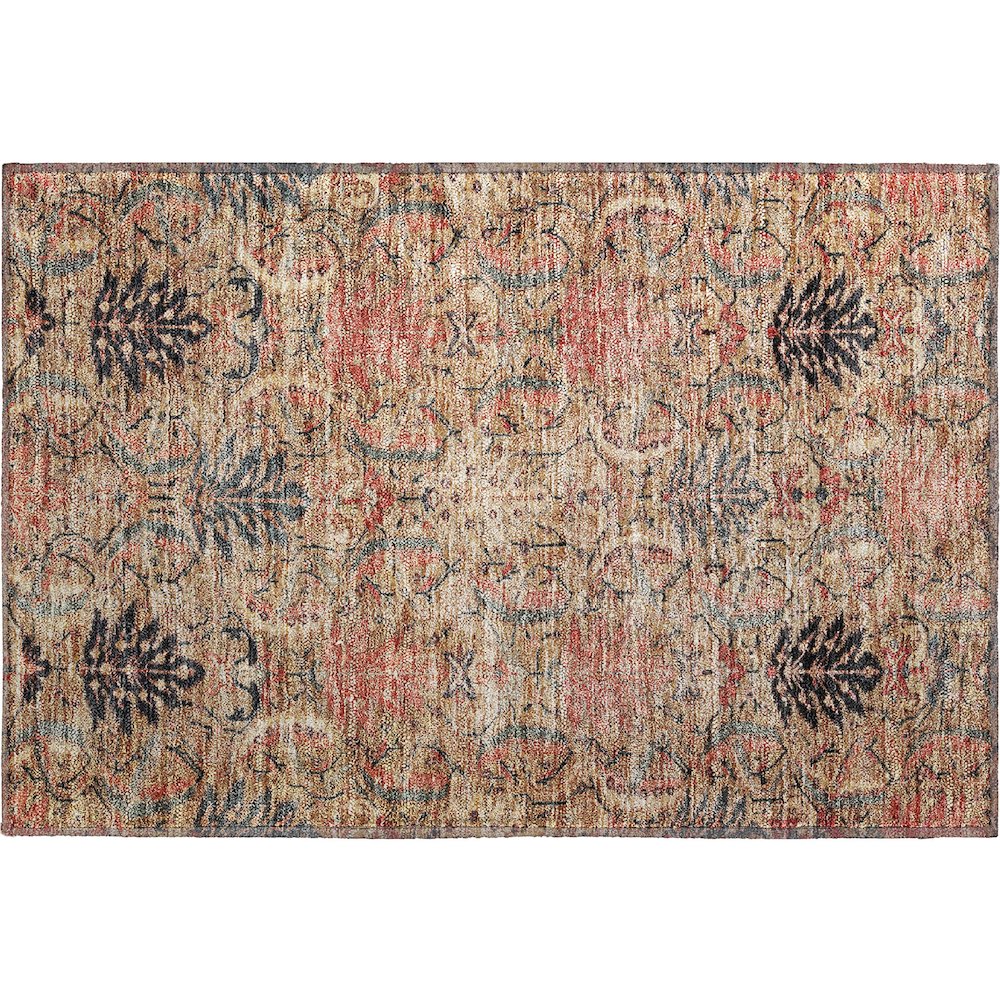 Premium Machine Washable Mayfield AMF1082 Khaki 1'8" x 2'6" Rug. Picture 1