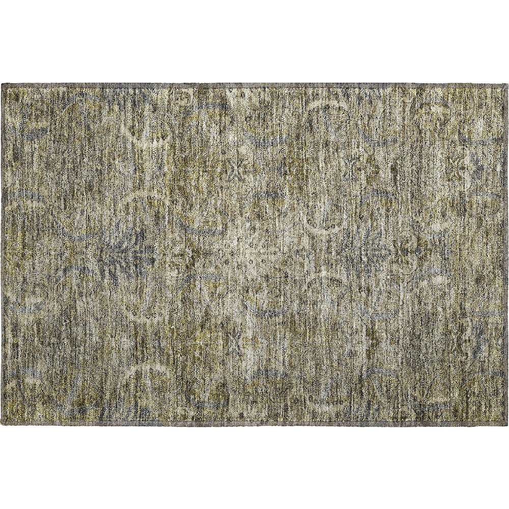 Premium Machine Washable Mayfield AMF1082 Taupe 1'8" x 2'6" Rug. Picture 1