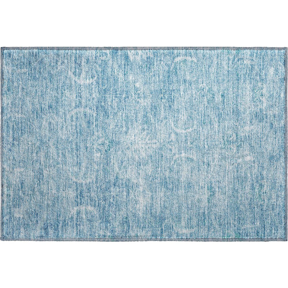 Premium Machine Washable Mayfield AMF1083 Sky 1'8" x 2'6" Rug. Picture 1