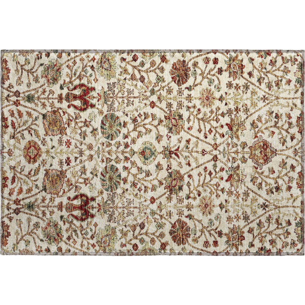 Premium Machine Washable Mayfield AMF1085 Ivory 1'8" x 2'6" Rug. Picture 1