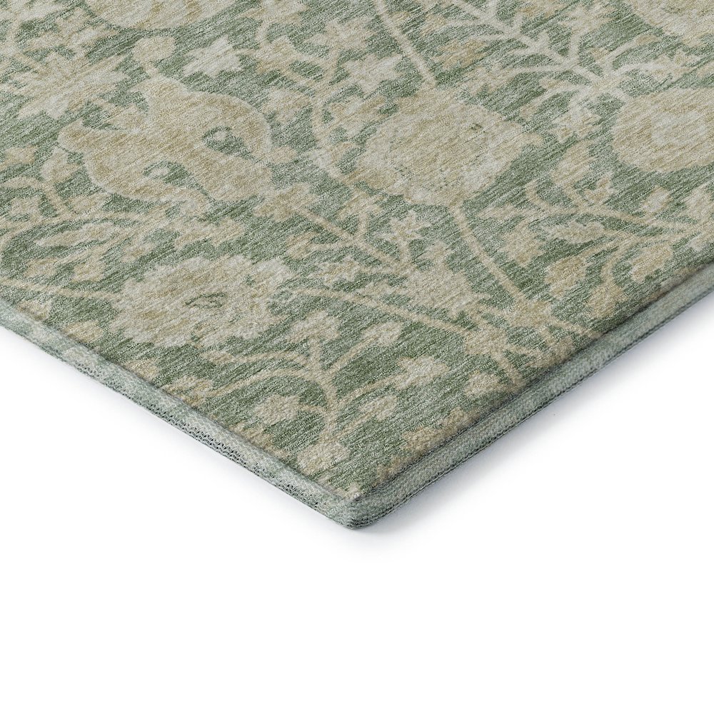 Premium Machine Washable Mayfield AMF1086 Aloe 1'8" x 2'6" Rug. Picture 3
