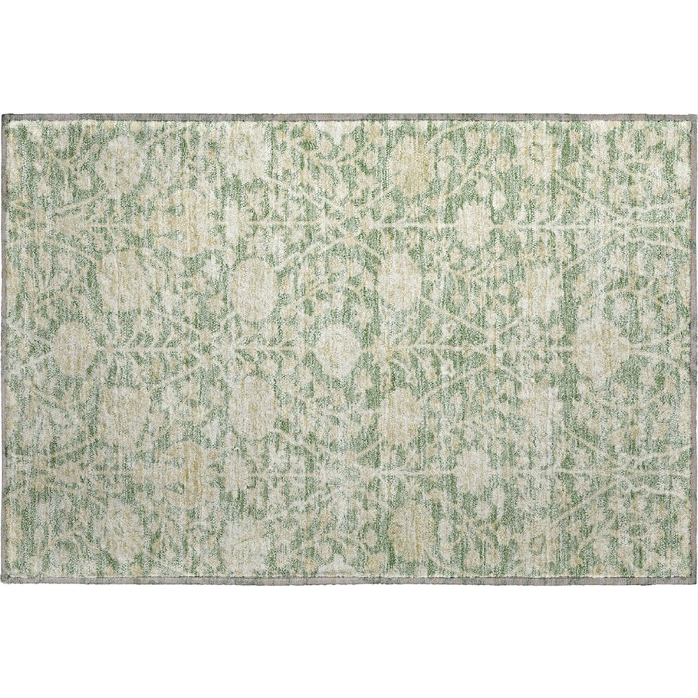 Premium Machine Washable Mayfield AMF1086 Aloe 1'8" x 2'6" Rug. Picture 1