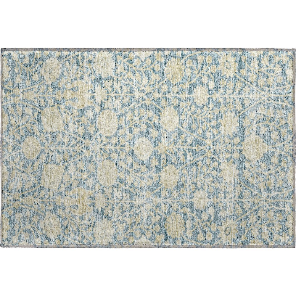 Premium Machine Washable Mayfield AMF1086 Sky 1'8" x 2'6" Rug. Picture 1