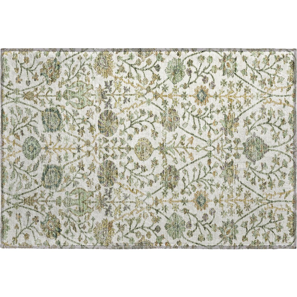 Premium Machine Washable Mayfield AMF1087 Ivory 1'8" x 2'6" Rug. Picture 1