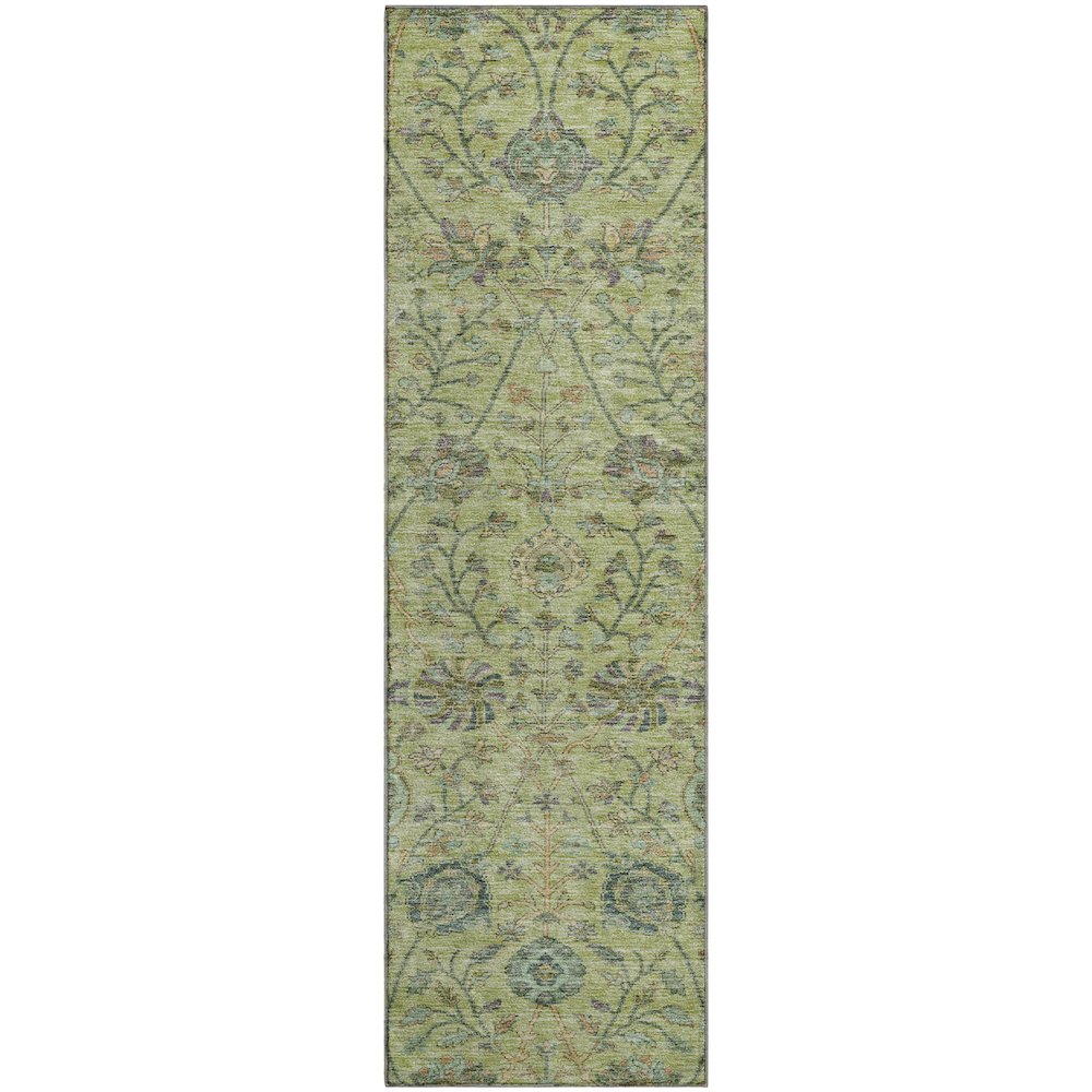 Premium Machine Washable Mayfield AMF1087 Mint 2'3" x 7'6" Runner Rug. Picture 1