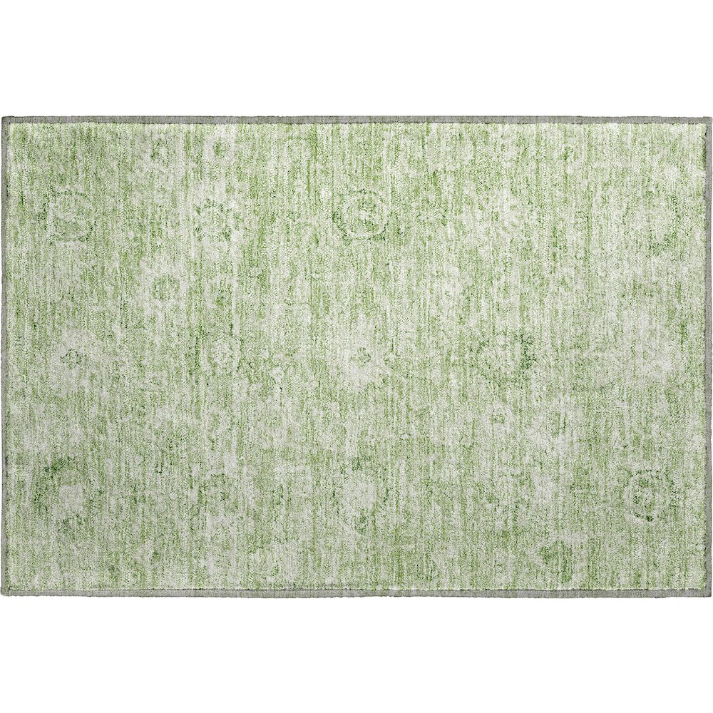 Premium Machine Washable Mayfield AMF1089 Aloe 1'8" x 2'6" Rug. Picture 1