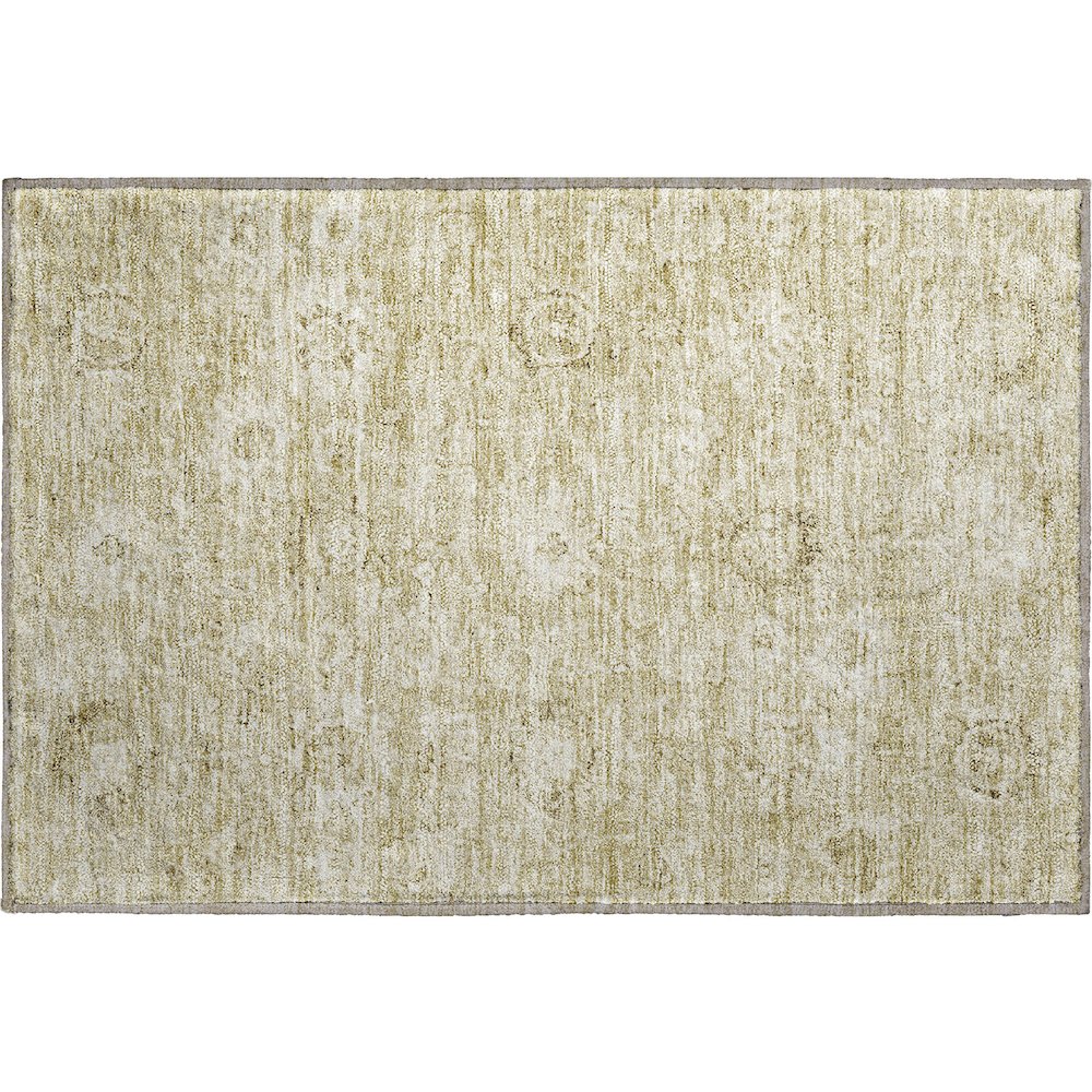 Premium Machine Washable Mayfield AMF1089 Beige 1'8" x 2'6" Rug. Picture 1