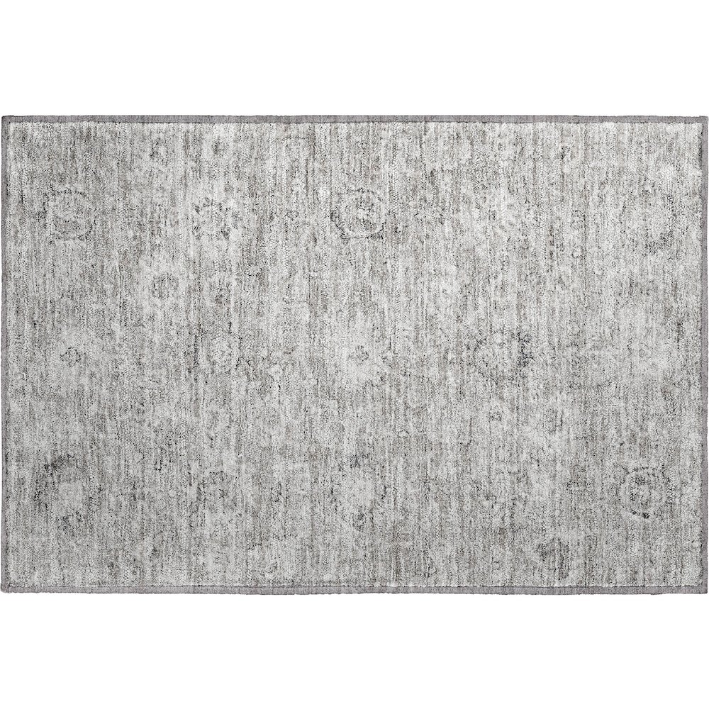 Premium Machine Washable Mayfield AMF1089 Gray 1'8" x 2'6" Rug. Picture 1