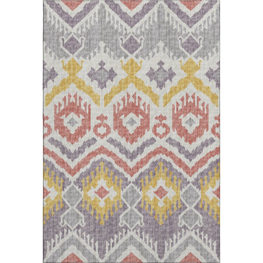 Premium Machine Washable Mayfield  Purple 2'6" x 3'10" Rug. Picture 1