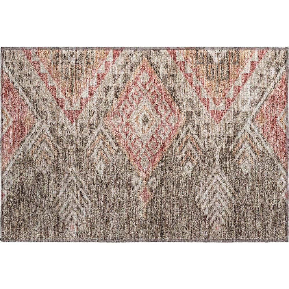 Premium Machine Washable Mayfield AMF1091 Brown 1'8" x 2'6" Rug. Picture 1