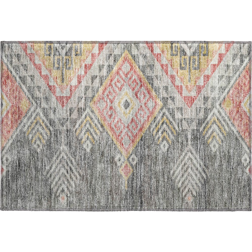 Premium Machine Washable Mayfield AMF1091 Gray 1'8" x 2'6" Rug. Picture 1