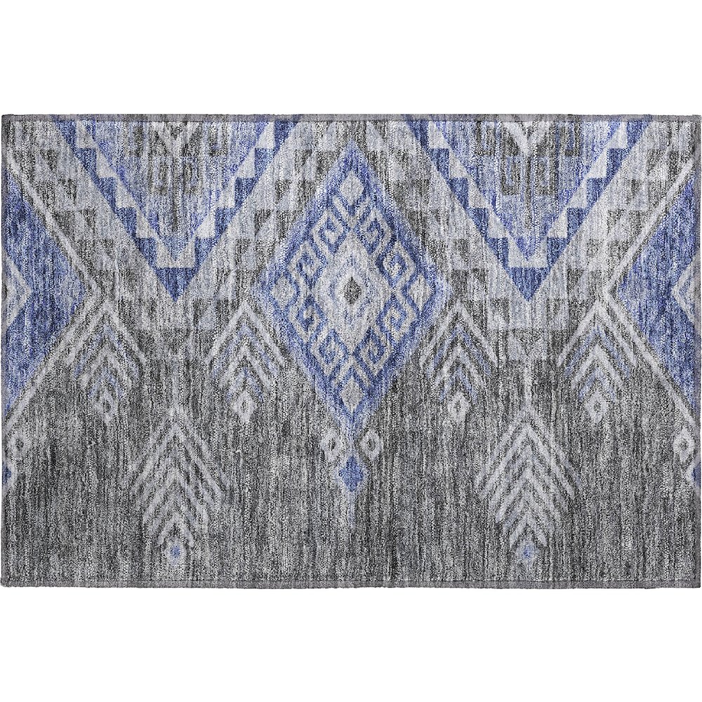Premium Machine Washable Mayfield AMF1091 Pewter 1'8" x 2'6" Rug. Picture 1