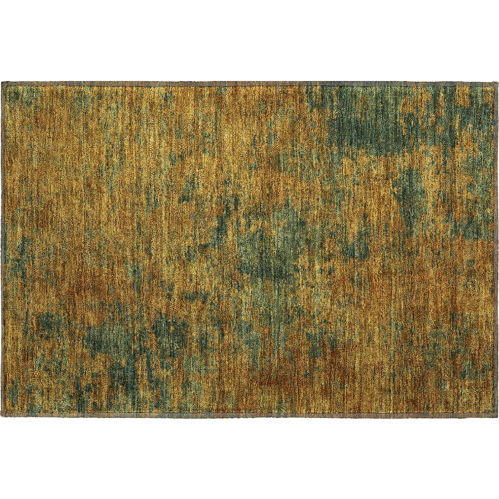Premium Machine Washable Mayfield AMF1093 Copper 1'8" x 2'6" Rug. Picture 1