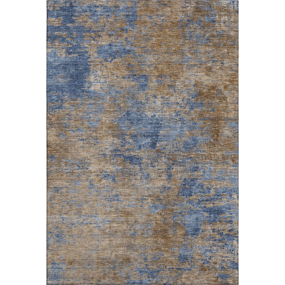 Premium Machine Washable Mayfield AMF1093 Navy 2'6" x 3'10" Rug. Picture 1