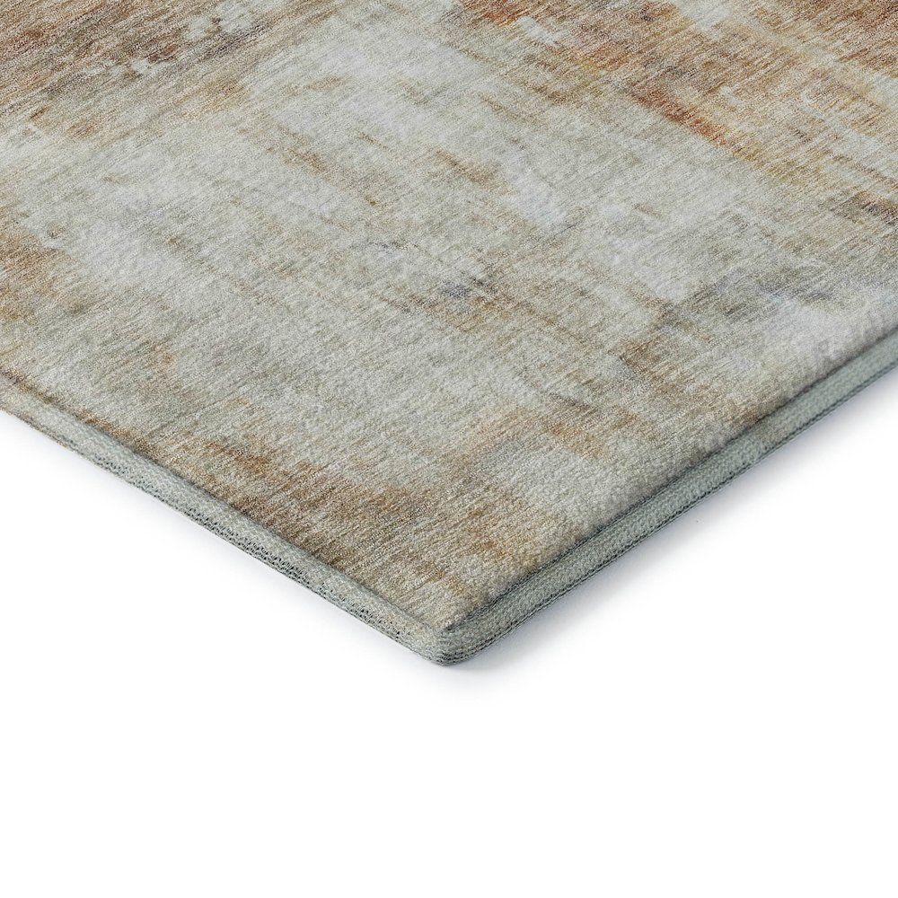 Premium Machine Washable Mayfield AMF1095 Copper 1'8" x 2'6" Rug. Picture 3