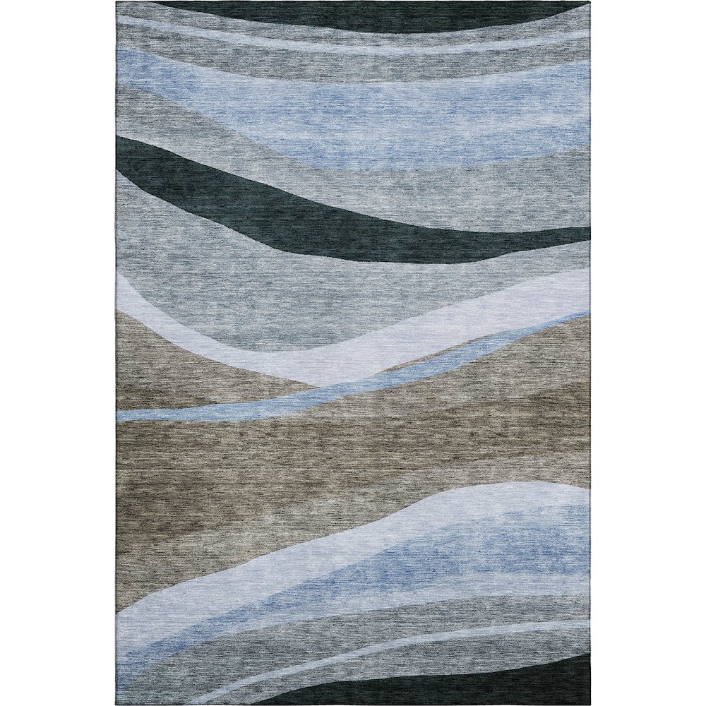 Premium Machine Washable Mayfield AMF1098 Brown 2'6" x 3'10" Rug. Picture 1