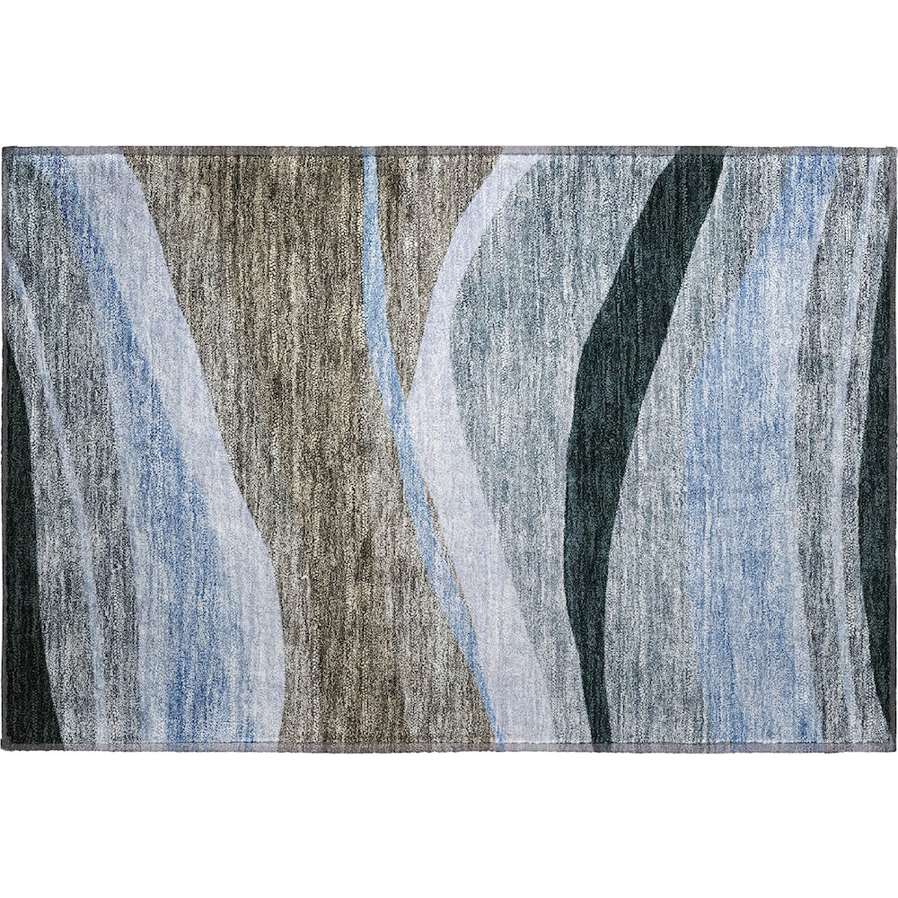 Premium Machine Washable Mayfield AMF1098 Brown 1'8" x 2'6" Rug. Picture 1