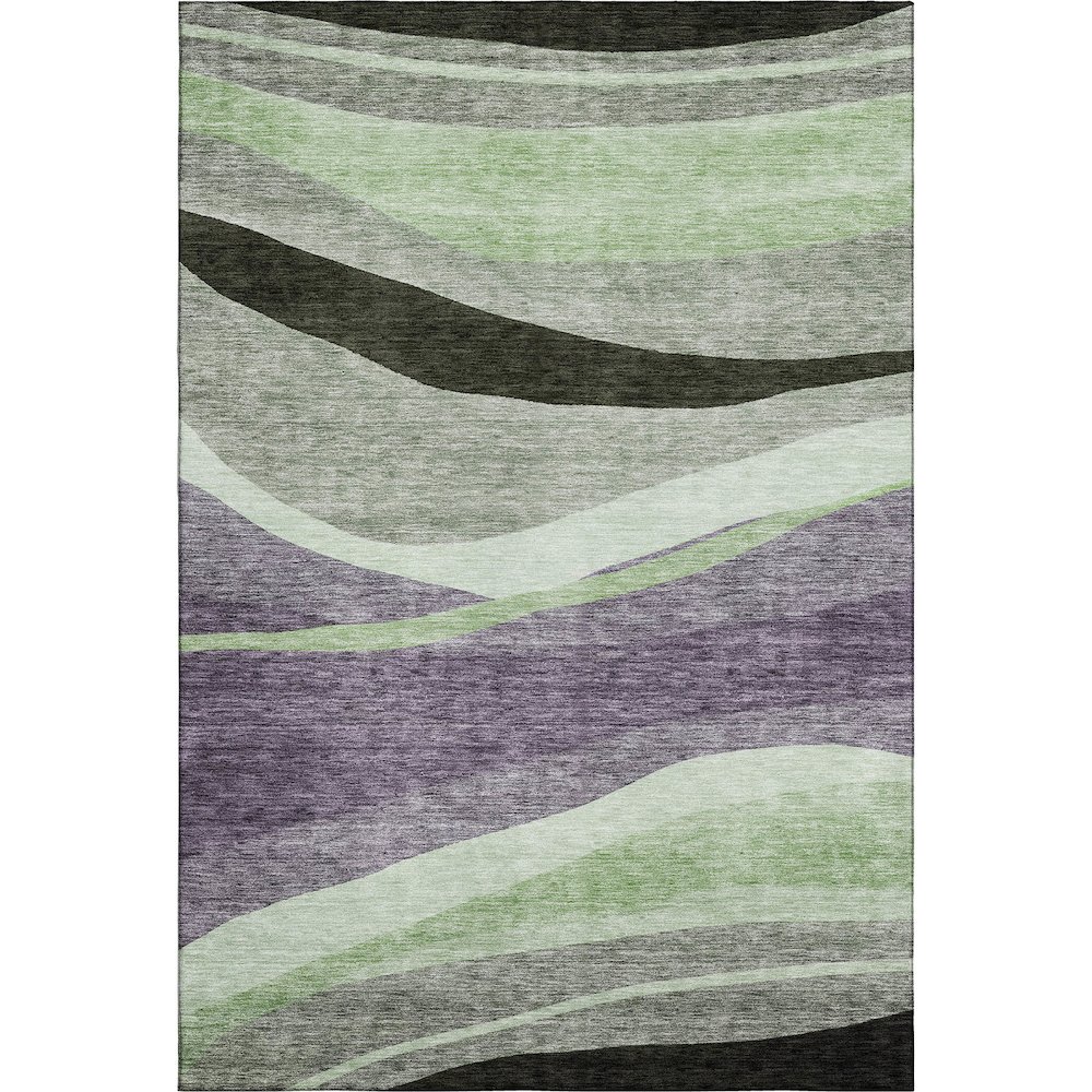 Premium Machine Washable Mayfield AMF1098 Purple 2'6" x 3'10" Rug. Picture 1