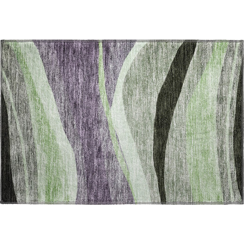 Premium Machine Washable Mayfield AMF1098 Purple 1'8" x 2'6" Rug. Picture 1