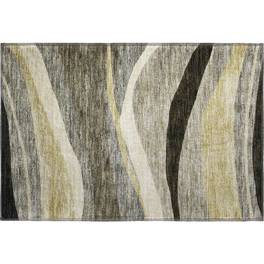Premium Machine Washable Mayfield AMF1098 Taupe 1'8" x 2'6" Rug. Picture 1