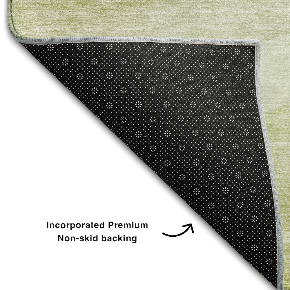 Premium Machine Washable Mayfield AMF1099 Aloe 1'8" x 2'6" Rug. Picture 2