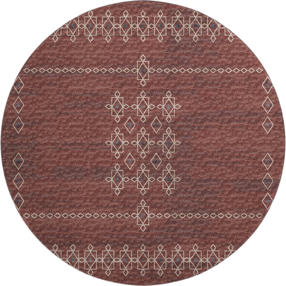 Premium Machine Washable Mayfield  Canyon 8' x 8' Round Rug. Picture 1