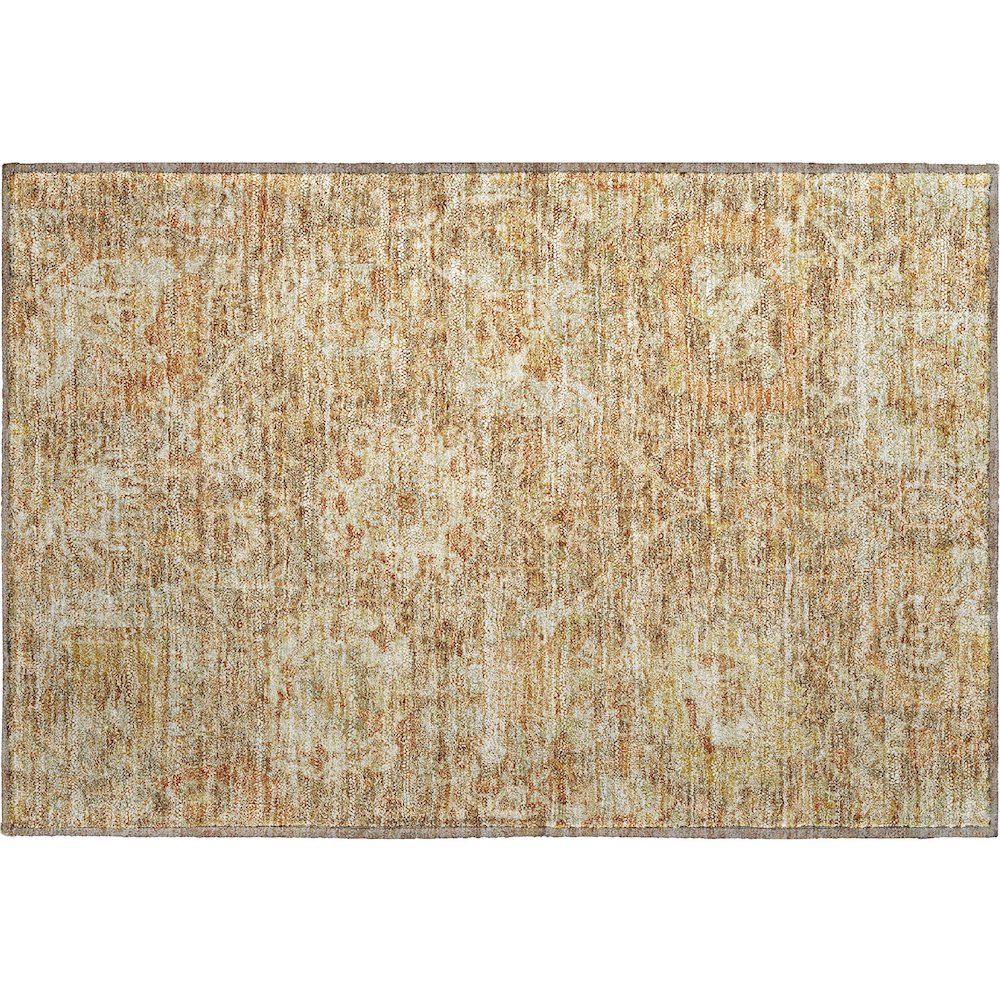Premium Machine Washable Mayfield AMF1101 Khaki 1'8" x 2'6" Rug. Picture 1
