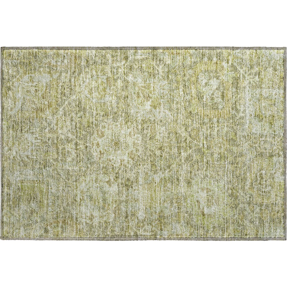 Premium Machine Washable Mayfield AMF1101 Sage 1'8" x 2'6" Rug. Picture 1