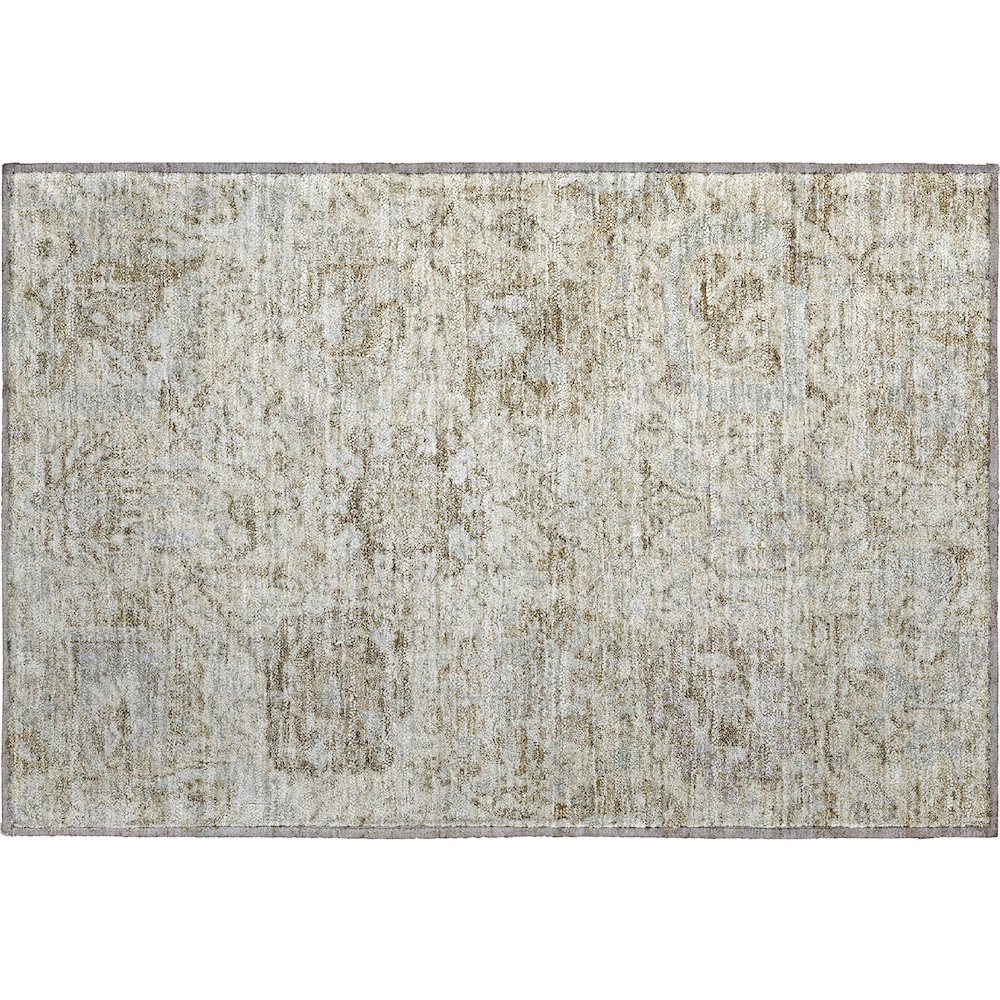 Premium Machine Washable Mayfield AMF1102 Ivory 1'8" x 2'6" Rug. Picture 1