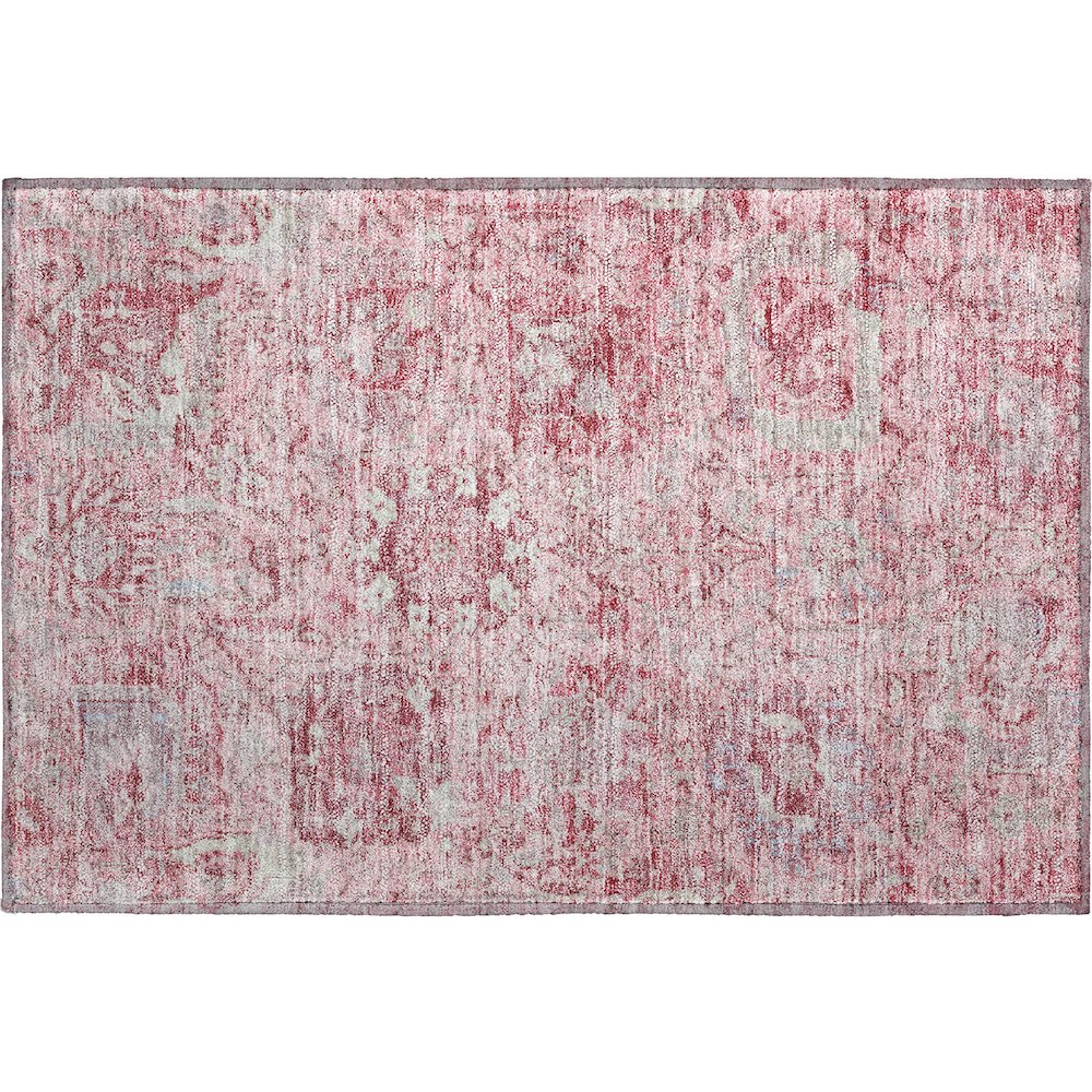 Premium Machine Washable Mayfield AMF1102 Pink 1'8" x 2'6" Rug. Picture 1