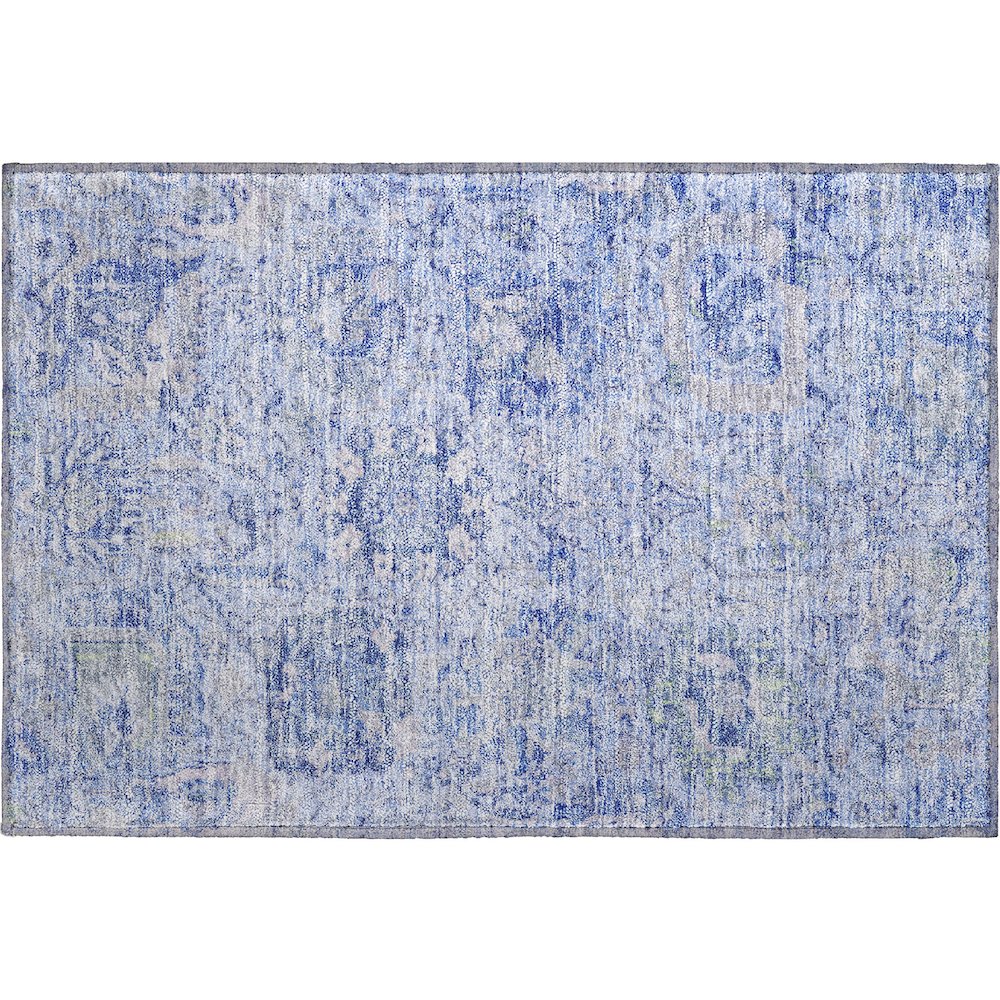 Premium Machine Washable Mayfield AMF1102 Sky 1'8" x 2'6" Rug. Picture 1