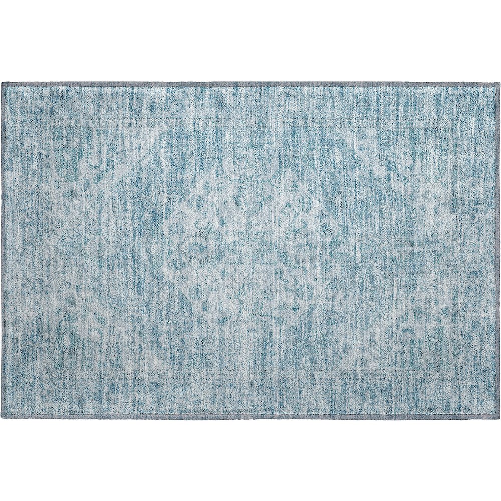 Premium Machine Washable Mayfield AMF1104 Sky 1'8" x 2'6" Rug. Picture 1