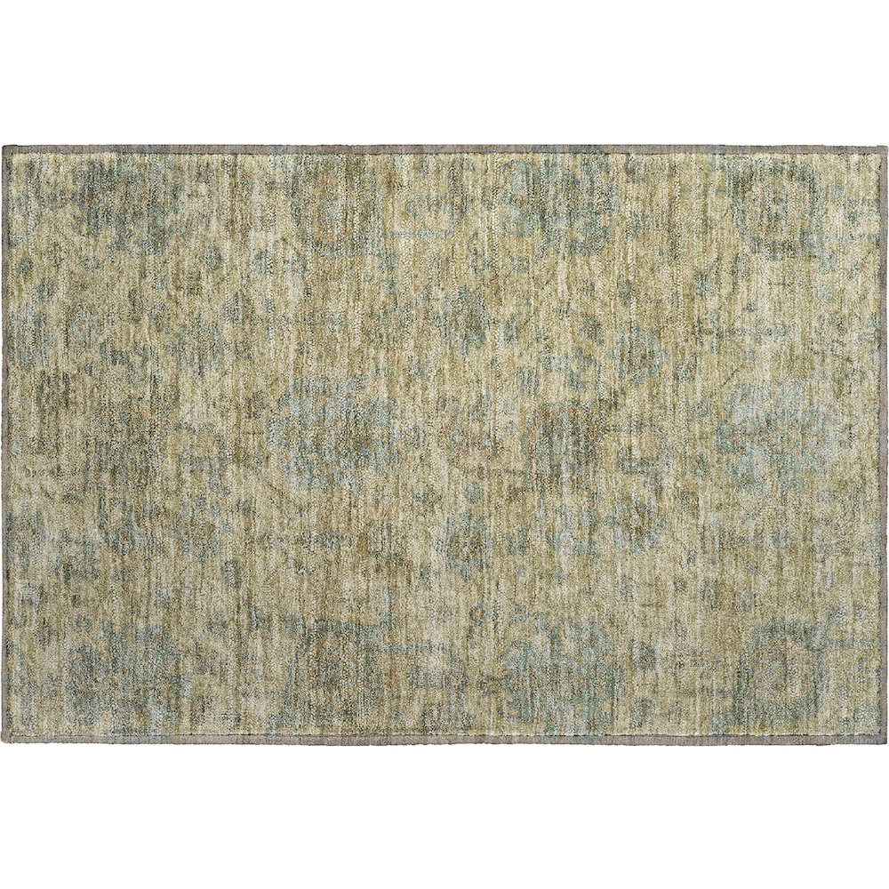 Premium Machine Washable Mayfield AMF1105 Beige 1'8" x 2'6" Rug. Picture 1