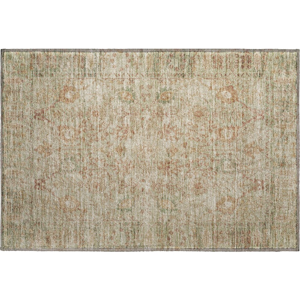 Premium Machine Washable Mayfield AMF1106 Beige 1'8" x 2'6" Rug. Picture 1