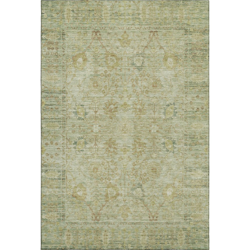 Premium Machine Washable Mayfield AMF1106 Sage 2'6" x 3'10" Rug. Picture 1