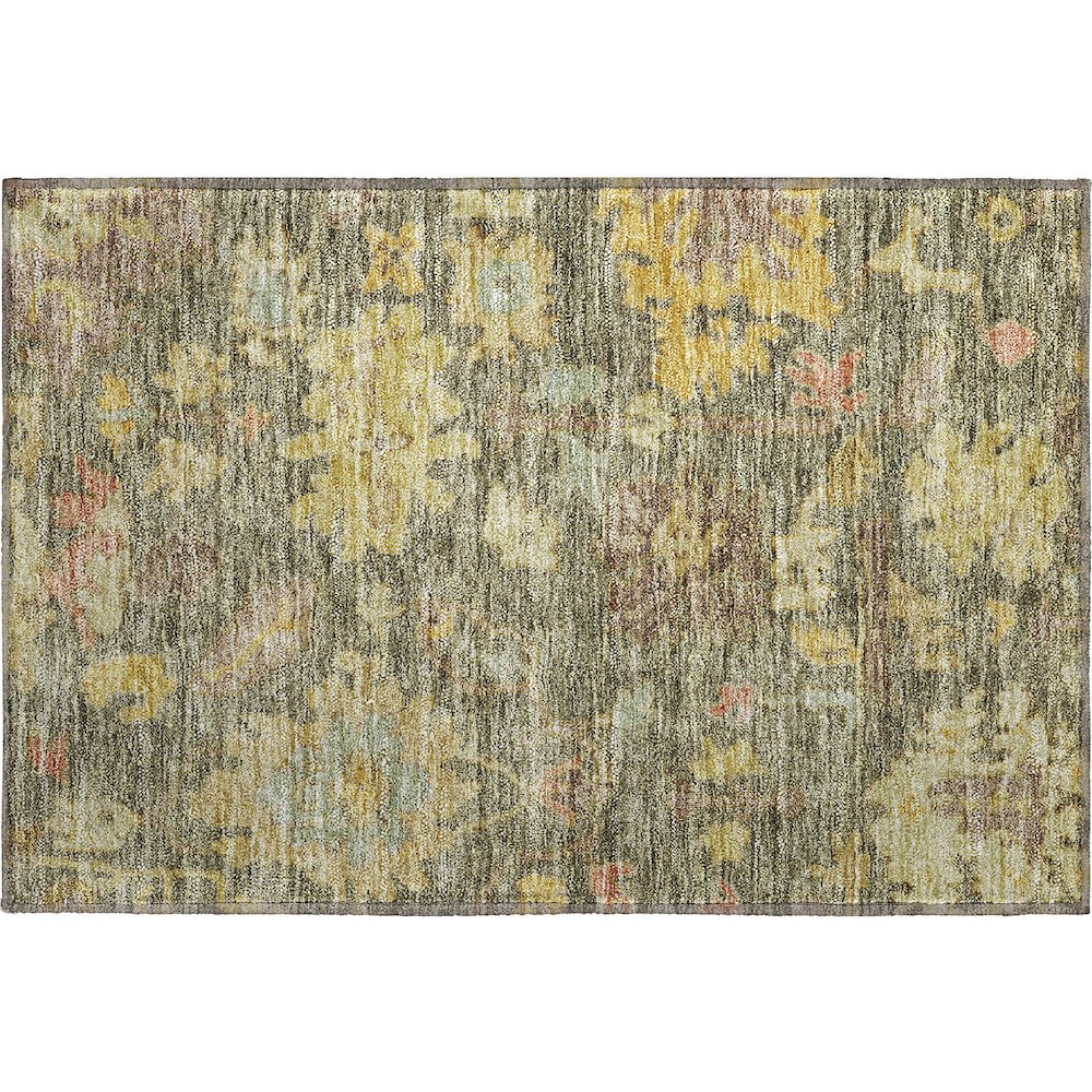 Premium Machine Washable Mayfield AMF1108 Aloe 1'8" x 2'6" Rug. Picture 1